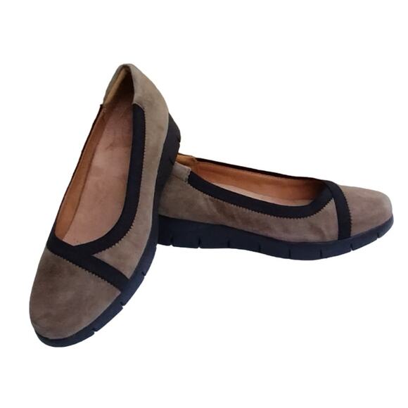 Clarks Women's Daelyn Hill Wedge Slip on Comfort Ballerina Flat Brown 7 Spring - Picture 3 of 12